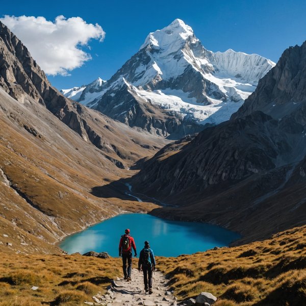 Quels sont les meilleurs itinéraires pour une randonnée dans les montagnes de la Cordillère Blanche au Pérou ?